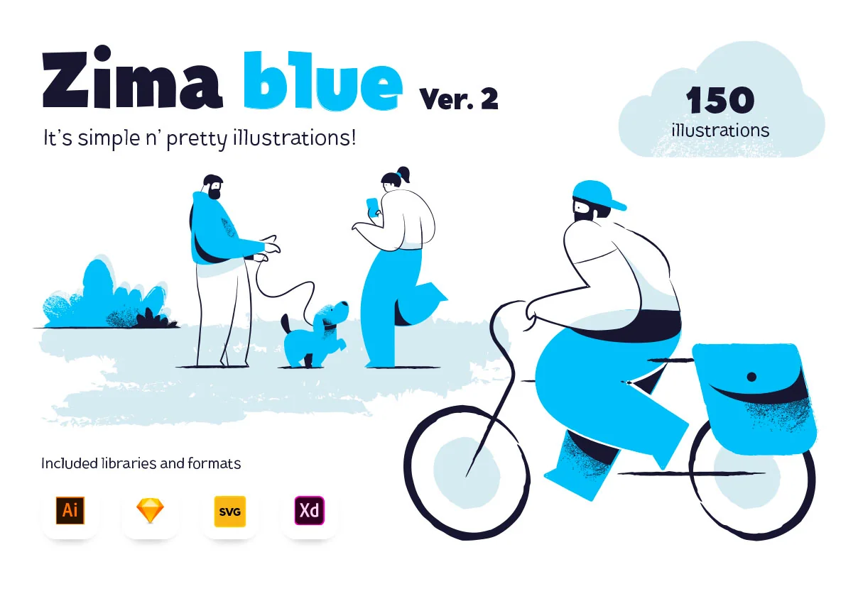 Zima Blue Illustrations