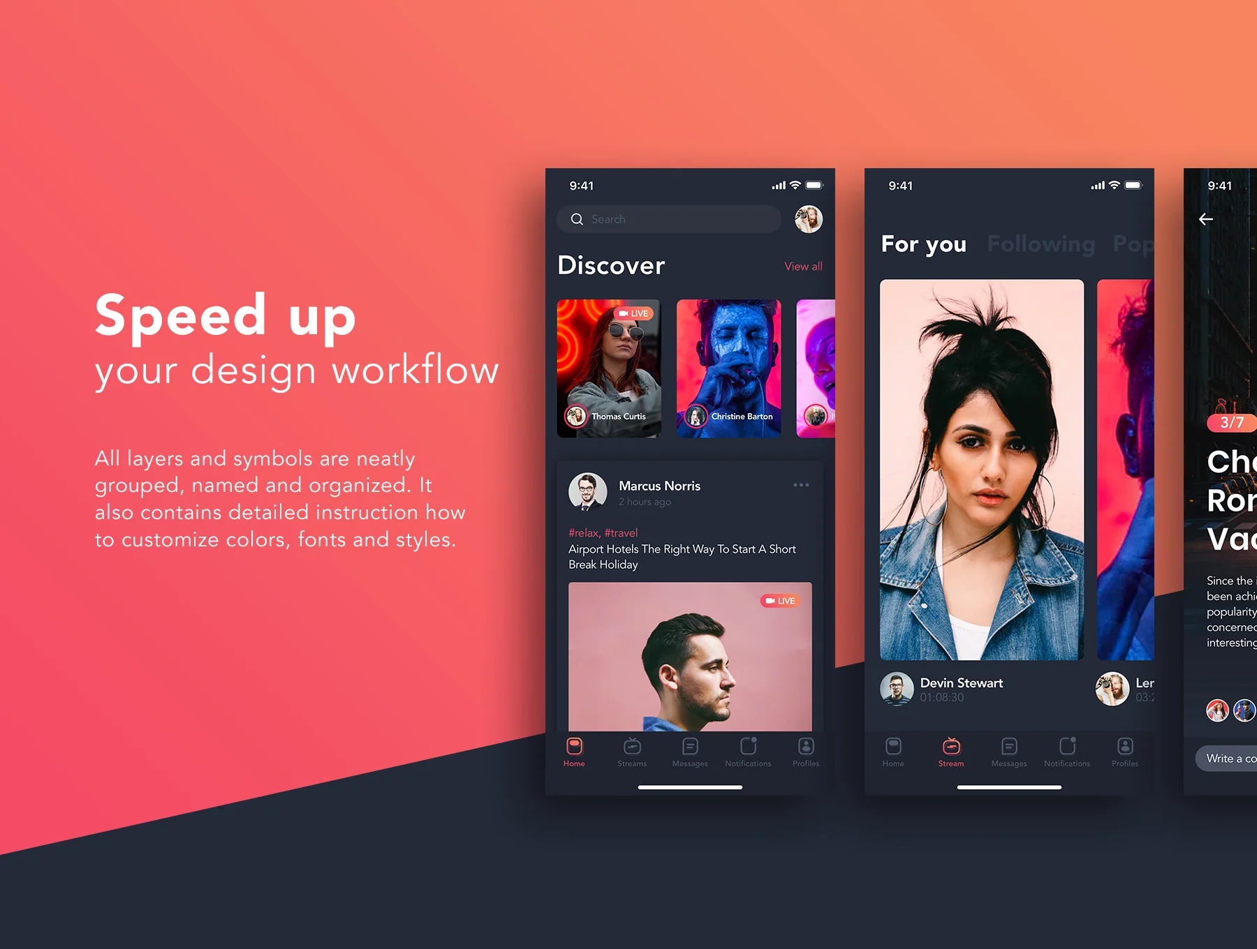 Zingo Social App UI Kit 3