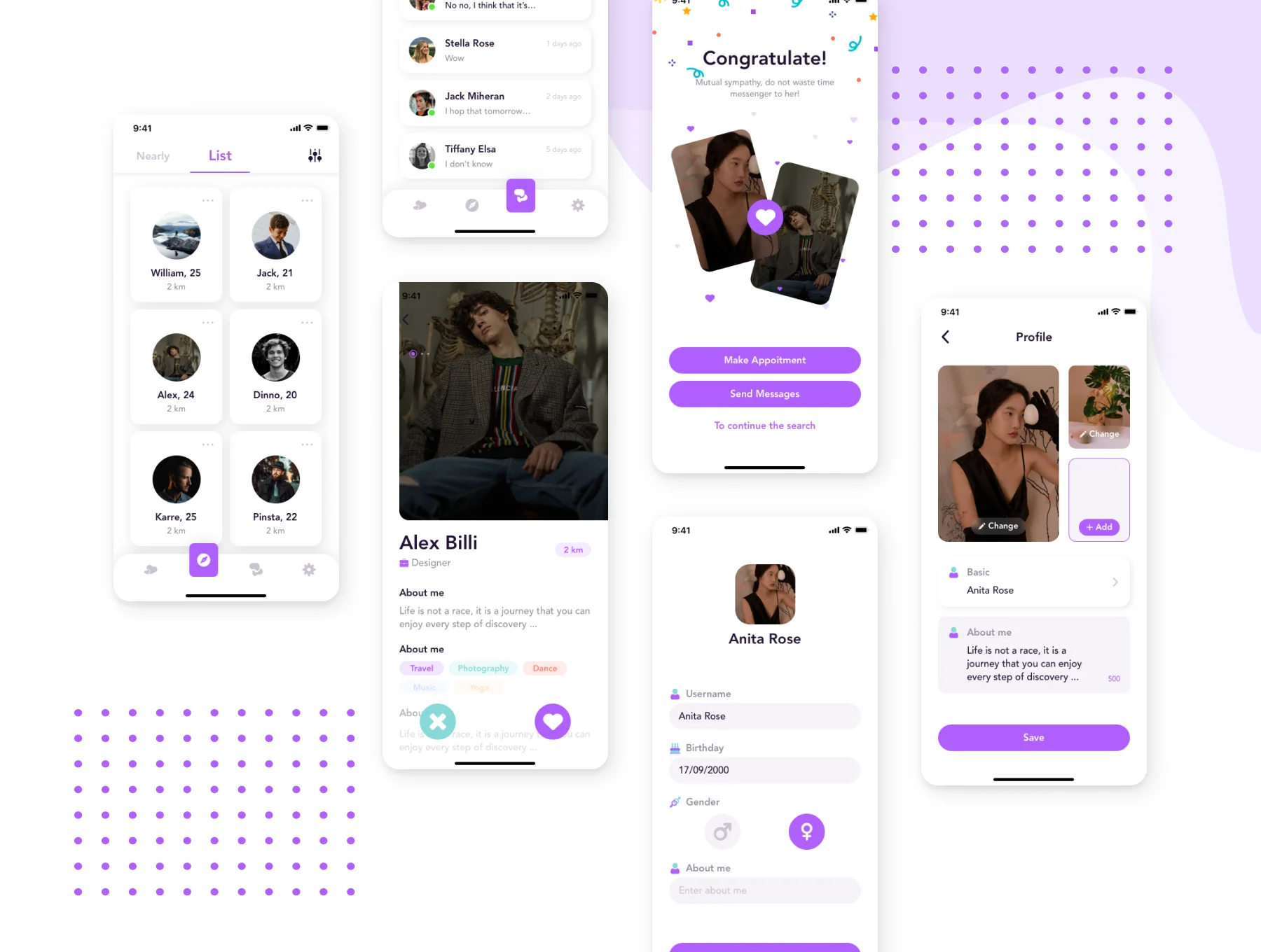 Zinlo - Dating App UI Kit 4