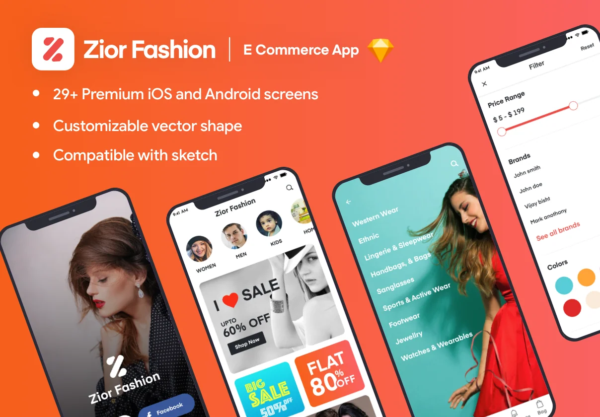 Zior iOS App UI Kit
