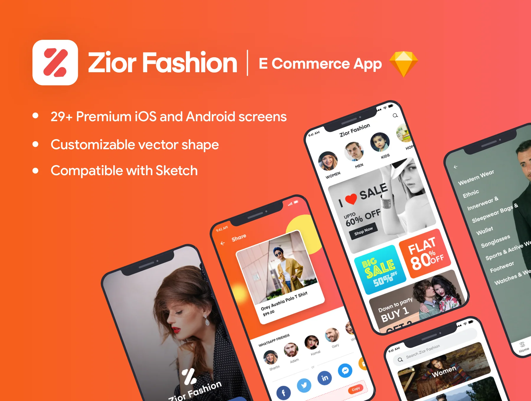 Zior iOS App UI Kit