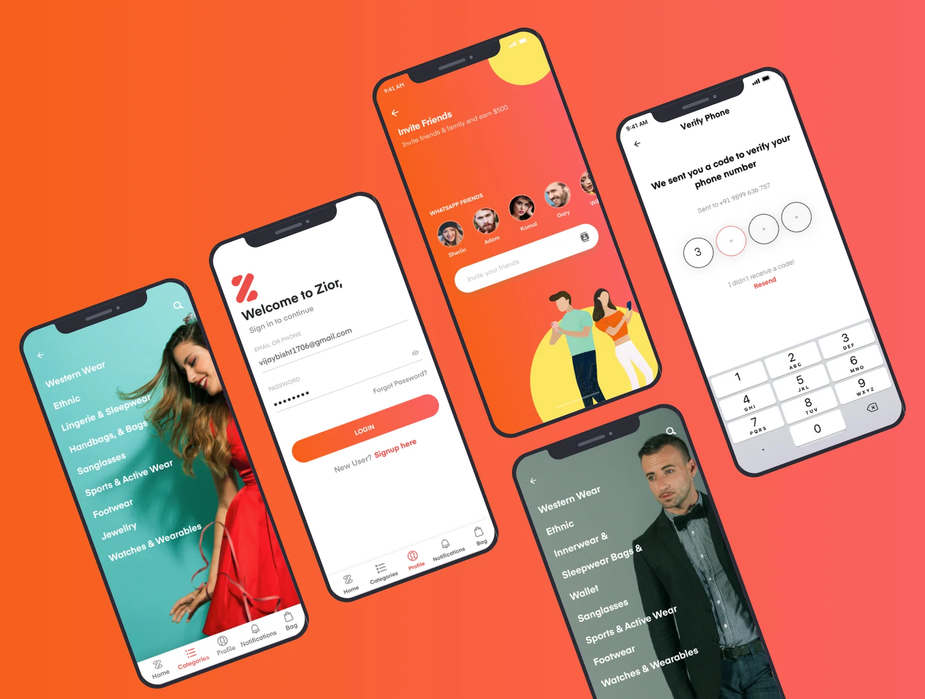 Zior iOS App UI Kit 3