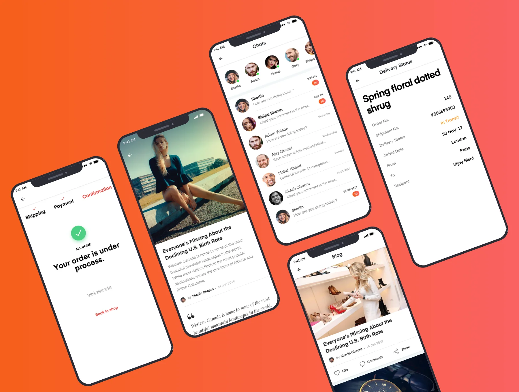 Zior iOS App UI Kit 5