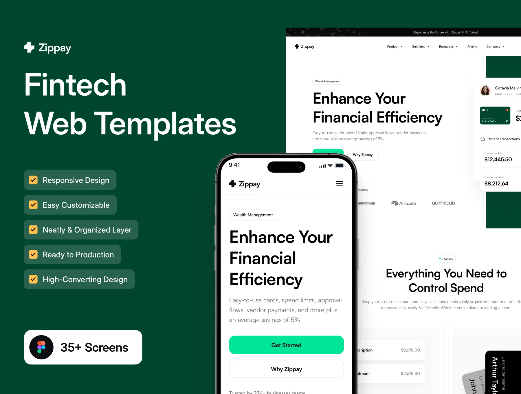 Zippay - Fintech - Web Templates UI Kit