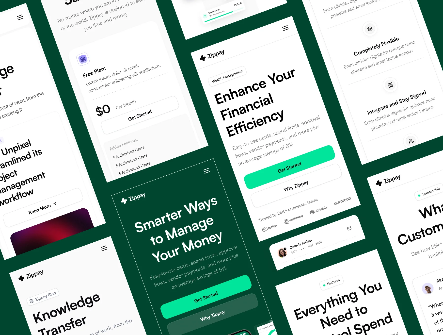 Zippay - Fintech - Web Templates UI Kit 6