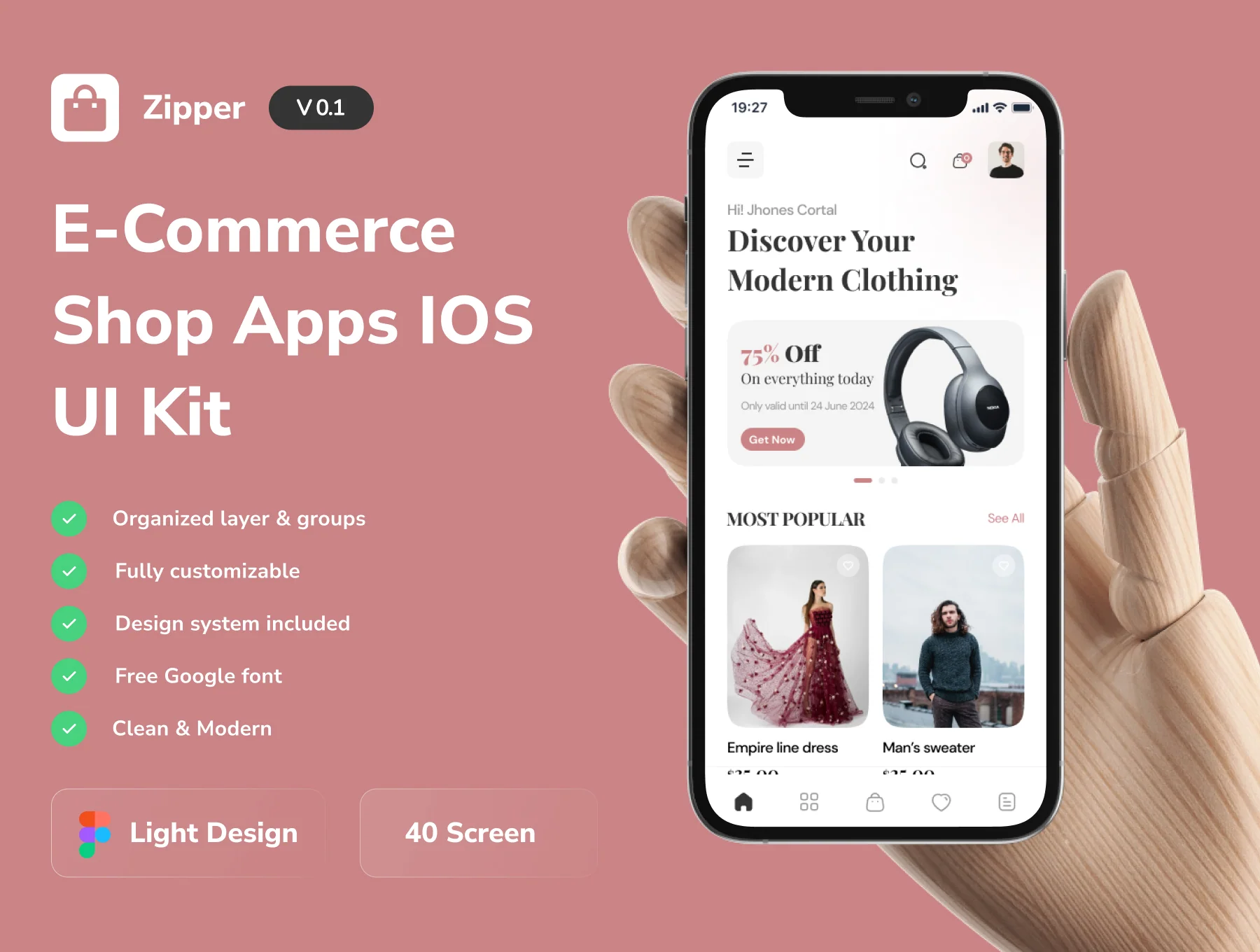 Zipper - E-Commerce Shop App Ios UI Kit
