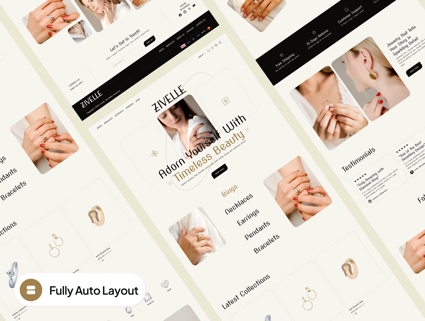 ZIVELLE - Jewelry Ecommerce Website UI Kit 6