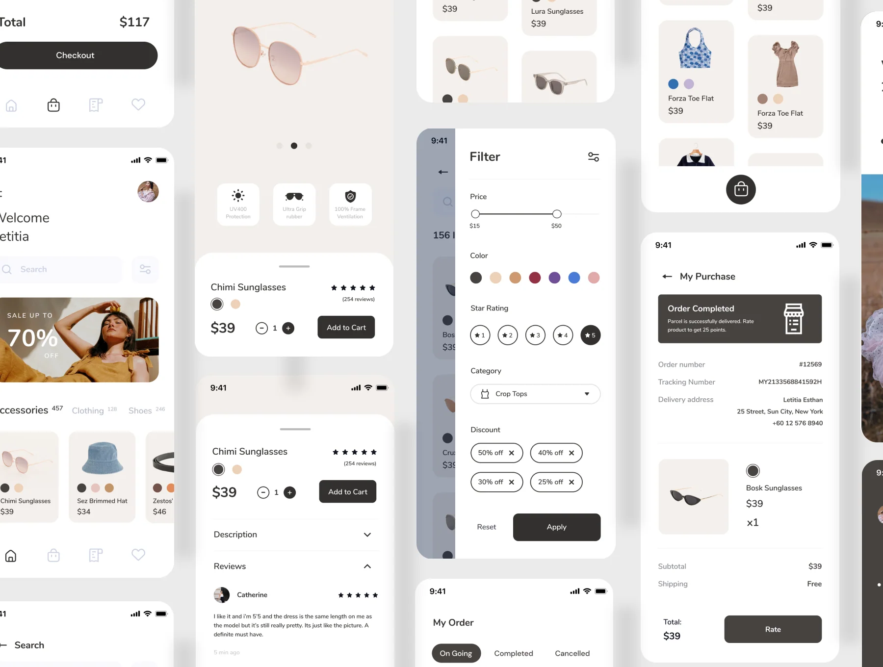 Zivri - Online Shop Mobile App UI Kit 3