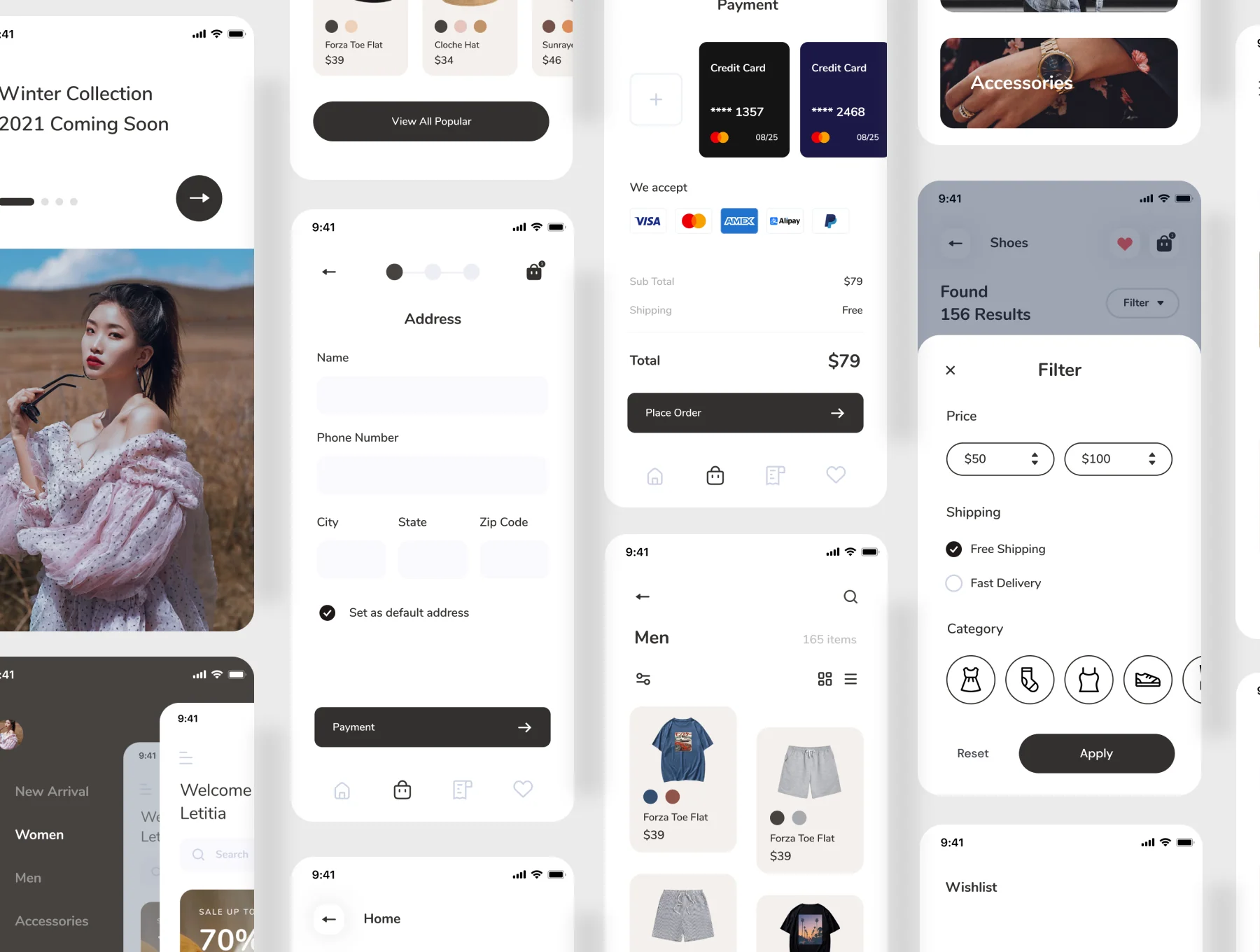 Zivri - Online Shop Mobile App UI Kit 4