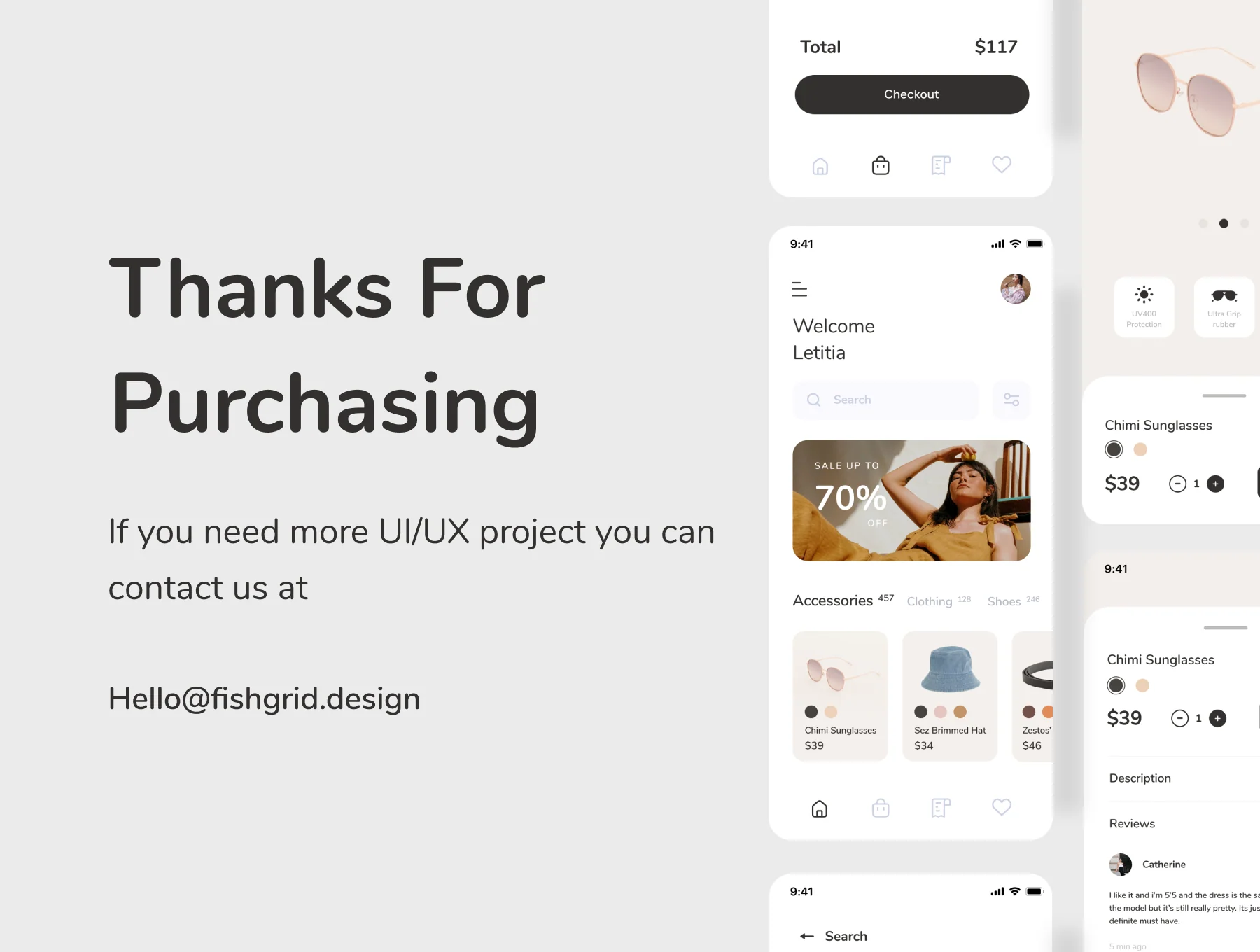 Zivri - Online Shop Mobile App UI Kit 6