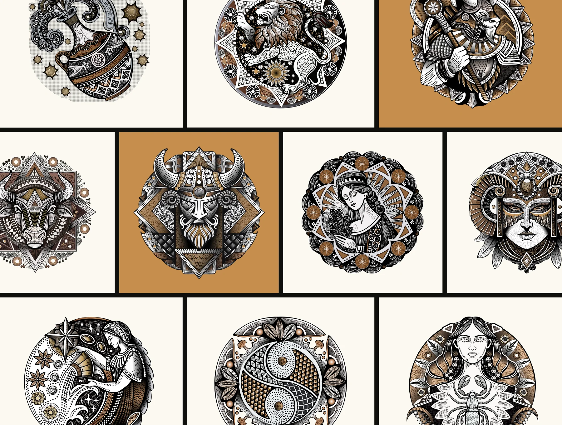 Zodiac Signs Illustration Set 5