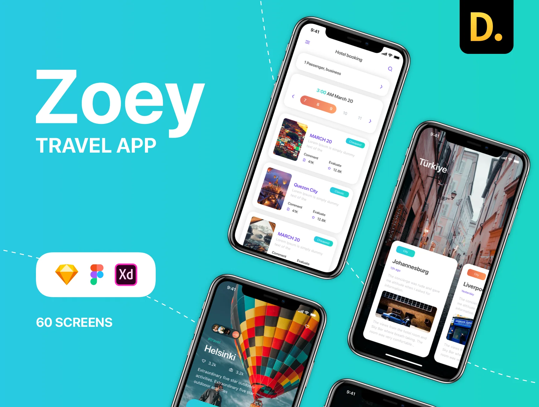 Zoey Trip - Travel App UI Kit