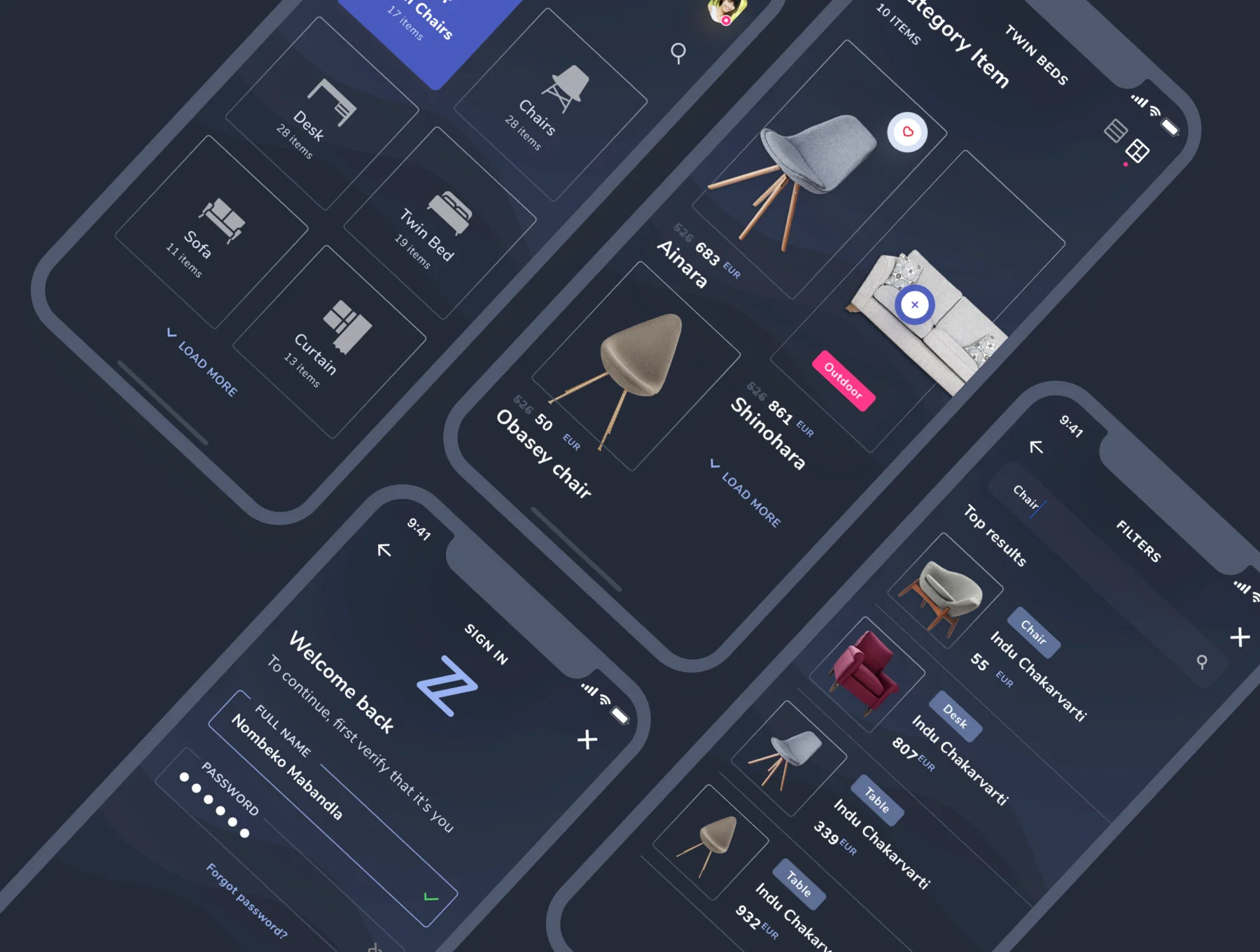 Zole Furniture UI Kit 5