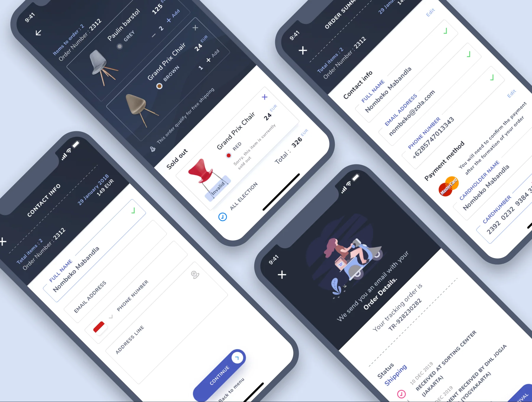 Zole Furniture UI Kit 6