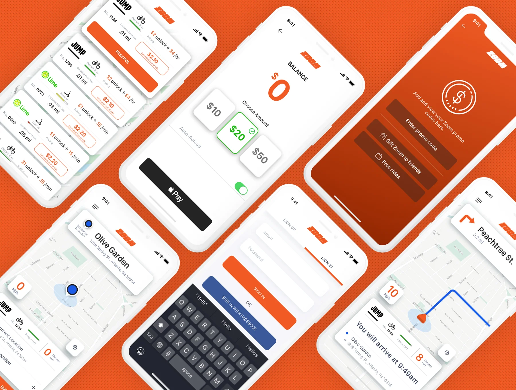 Zoom - Bike/Scooter Sharing UI Kit for iOS 4