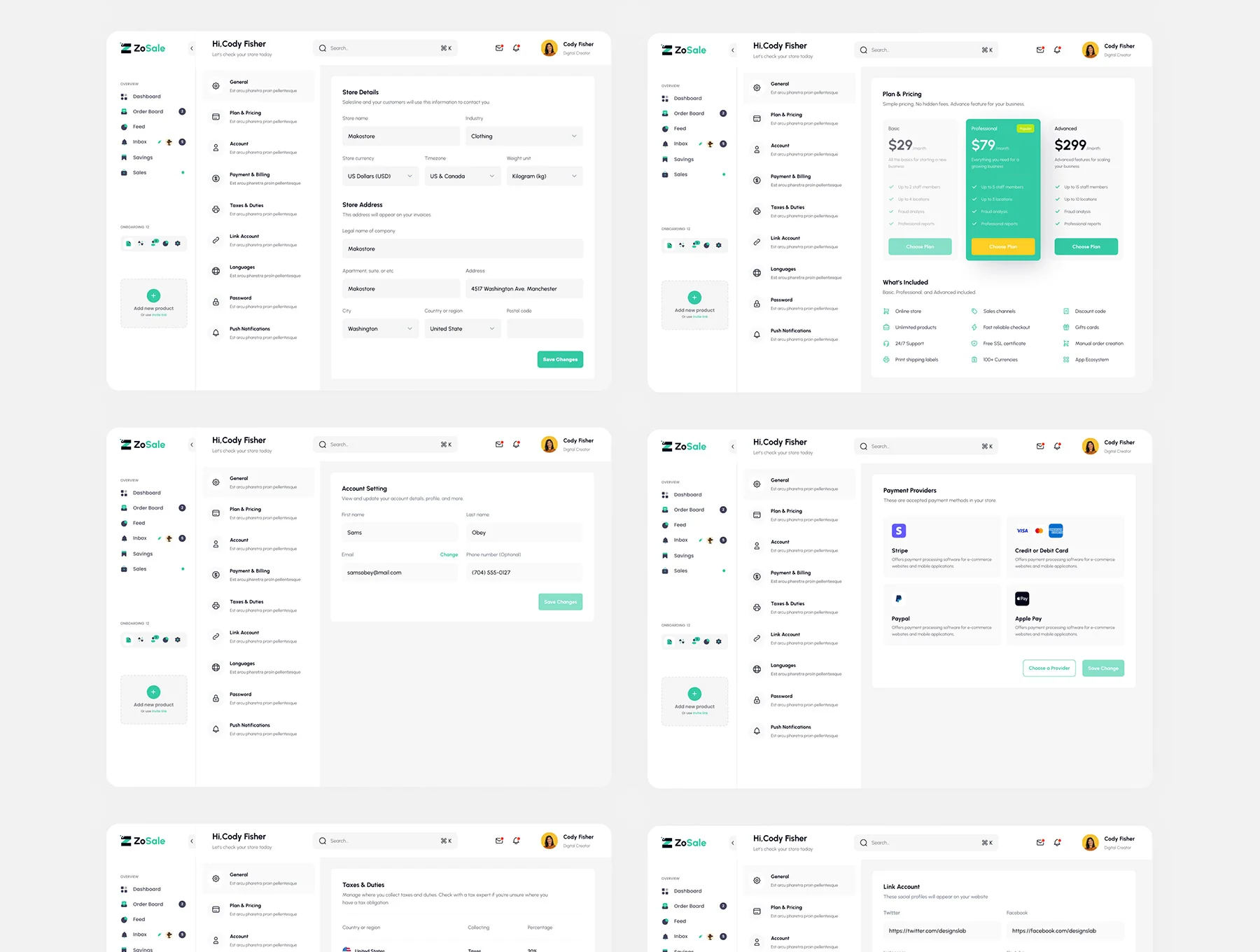 ZoSale-Sales Analytics Dashboard 9