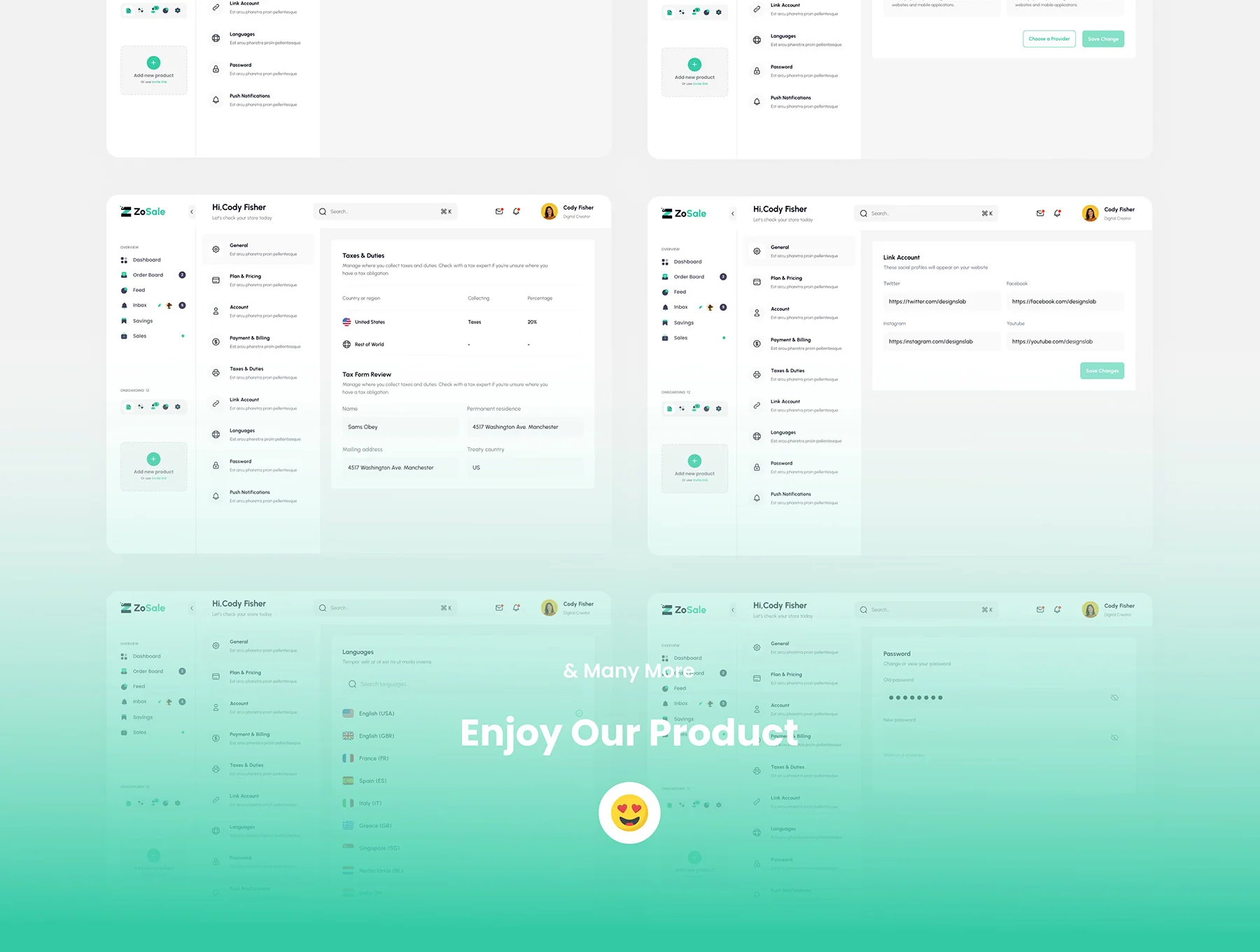 ZoSale-Sales Analytics Dashboard 10