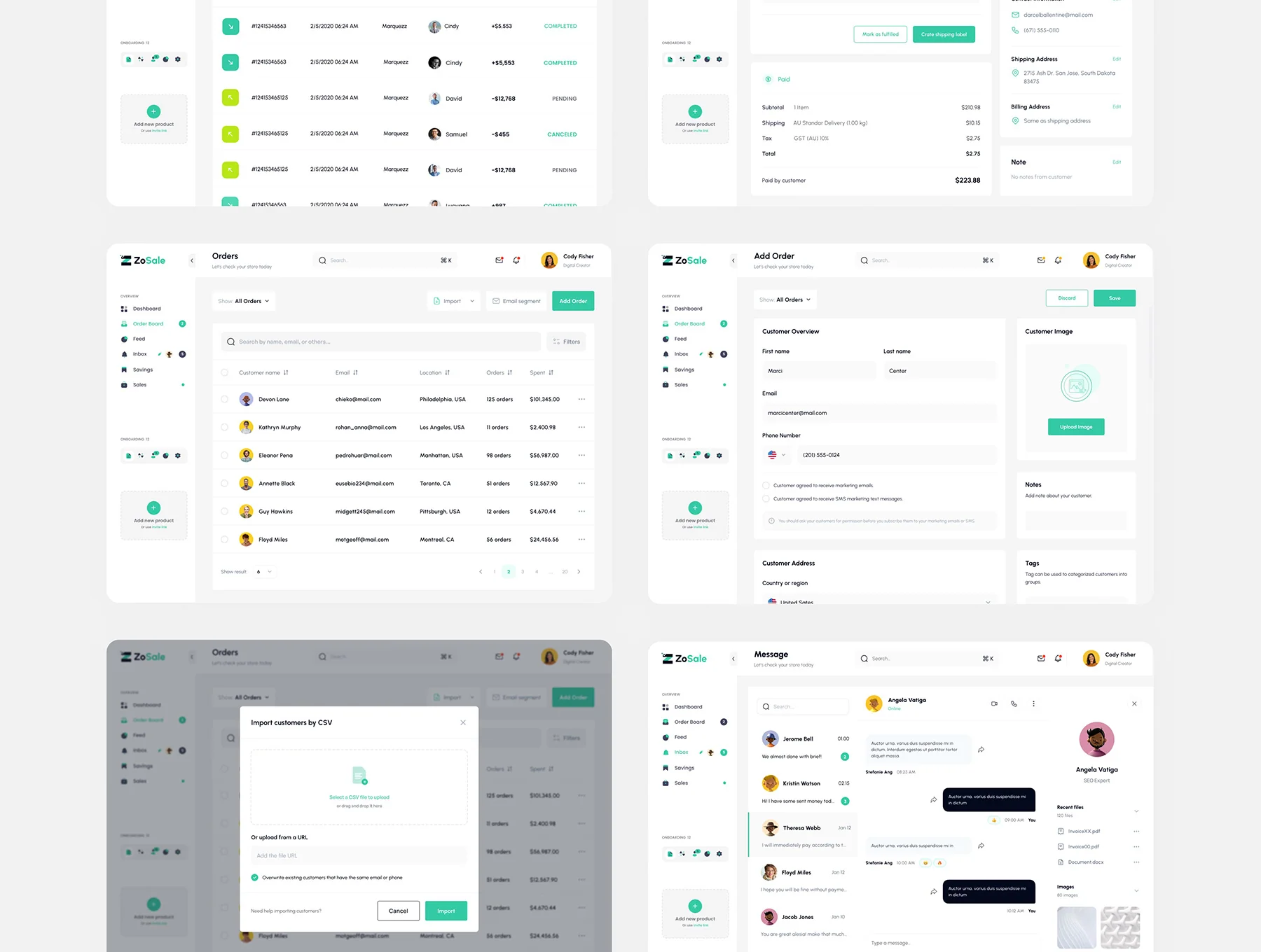 ZoSale-Sales Analytics Dashboard 7