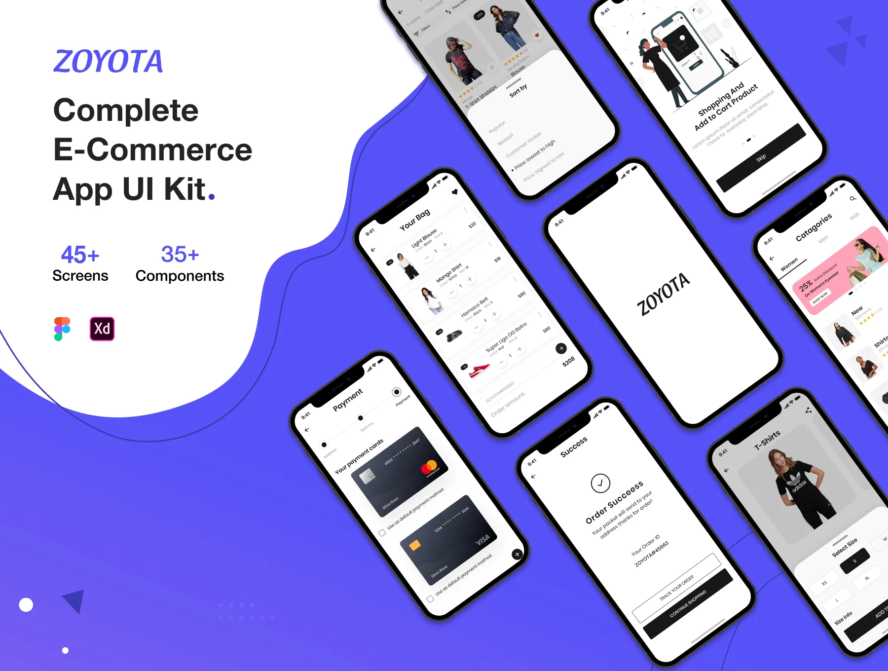 Zoyota | eCommerce App UI Kit