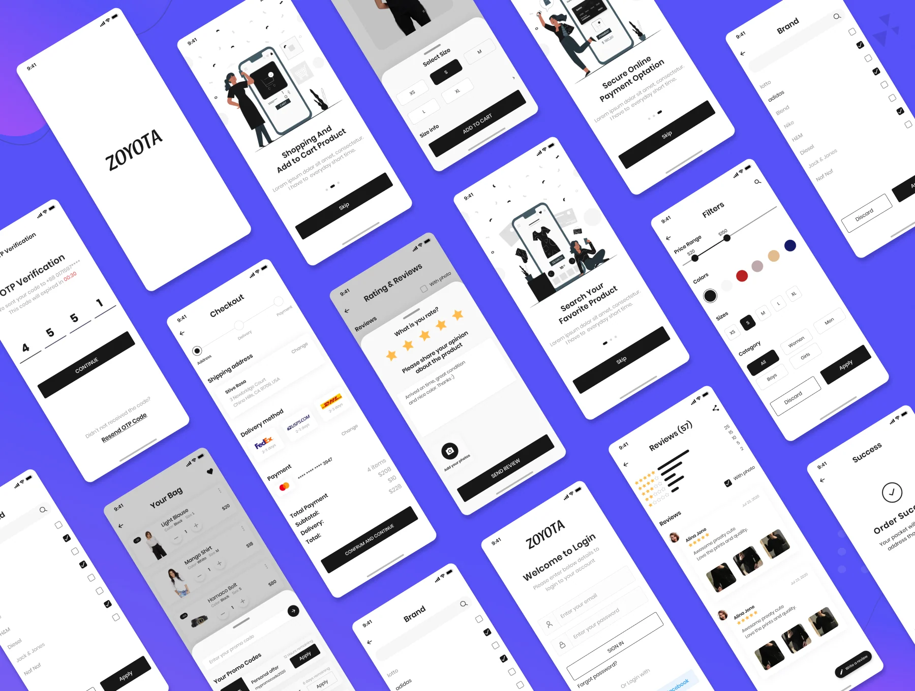 Zoyota | eCommerce App UI Kit 5