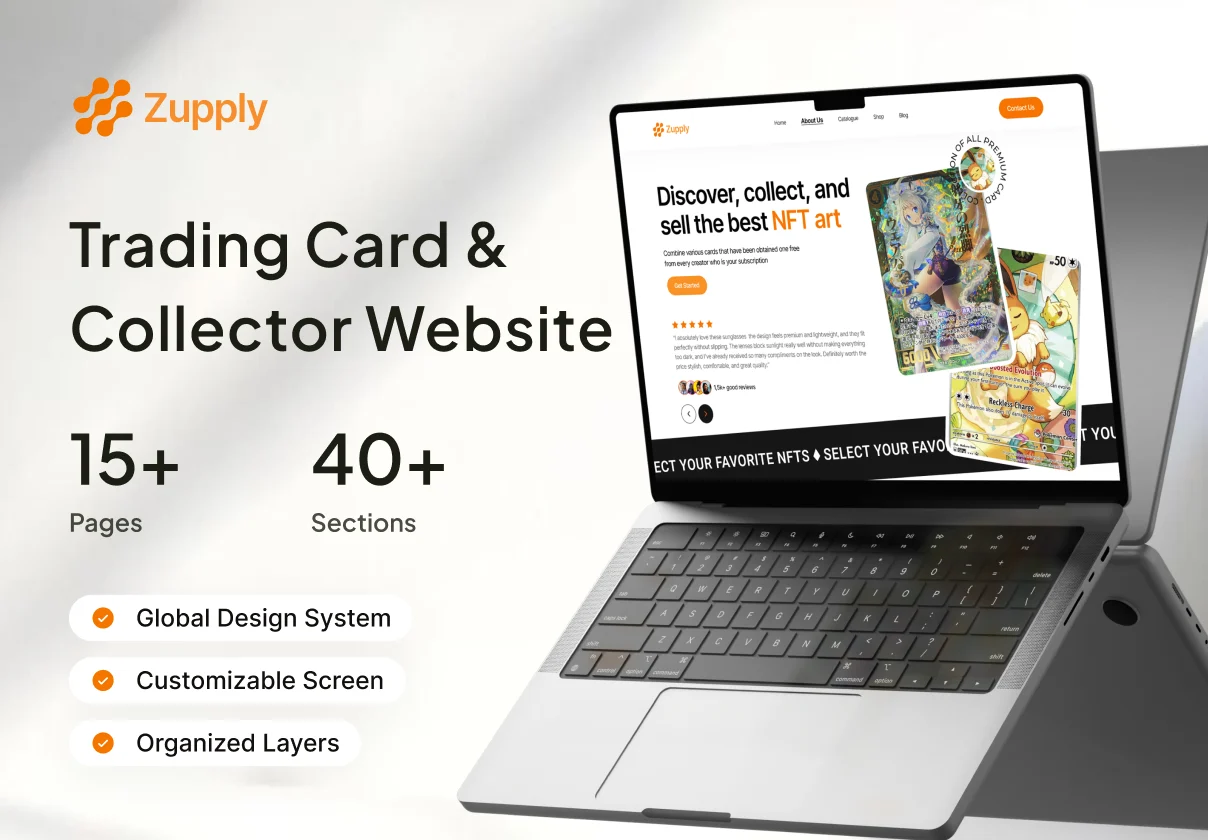 Zupply - Trading Card Marketplace & Collector Website