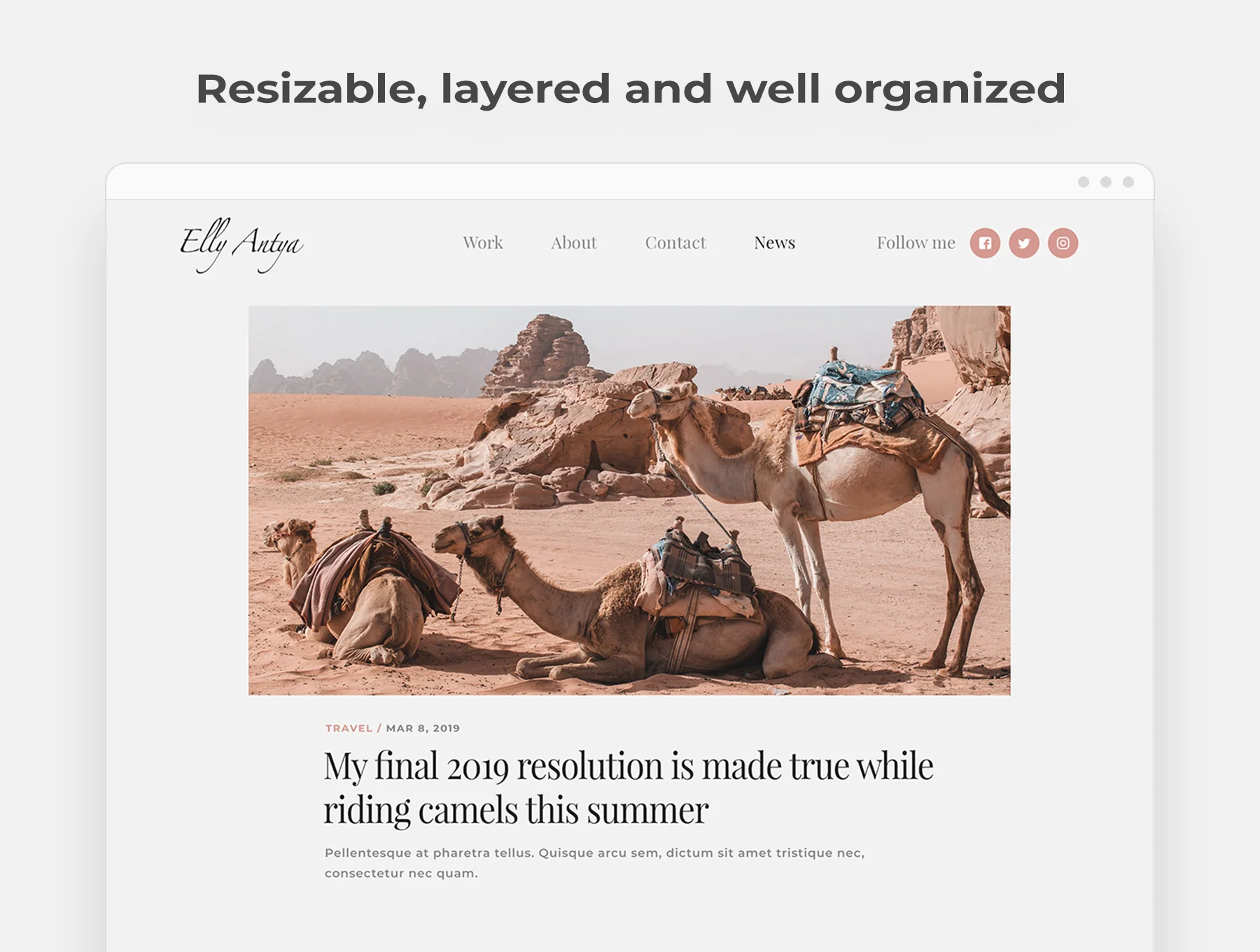 Zurich - Photogaphy Website Template 5