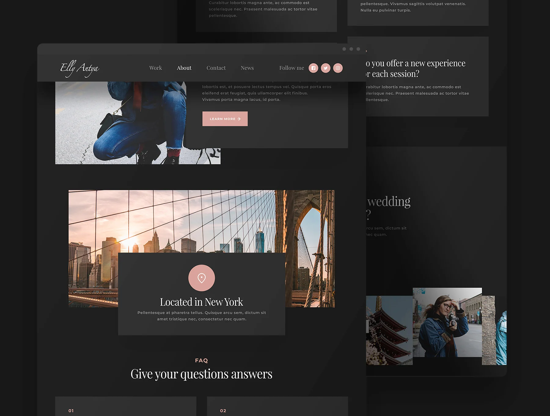 Zurich - Photogaphy Website Template 6