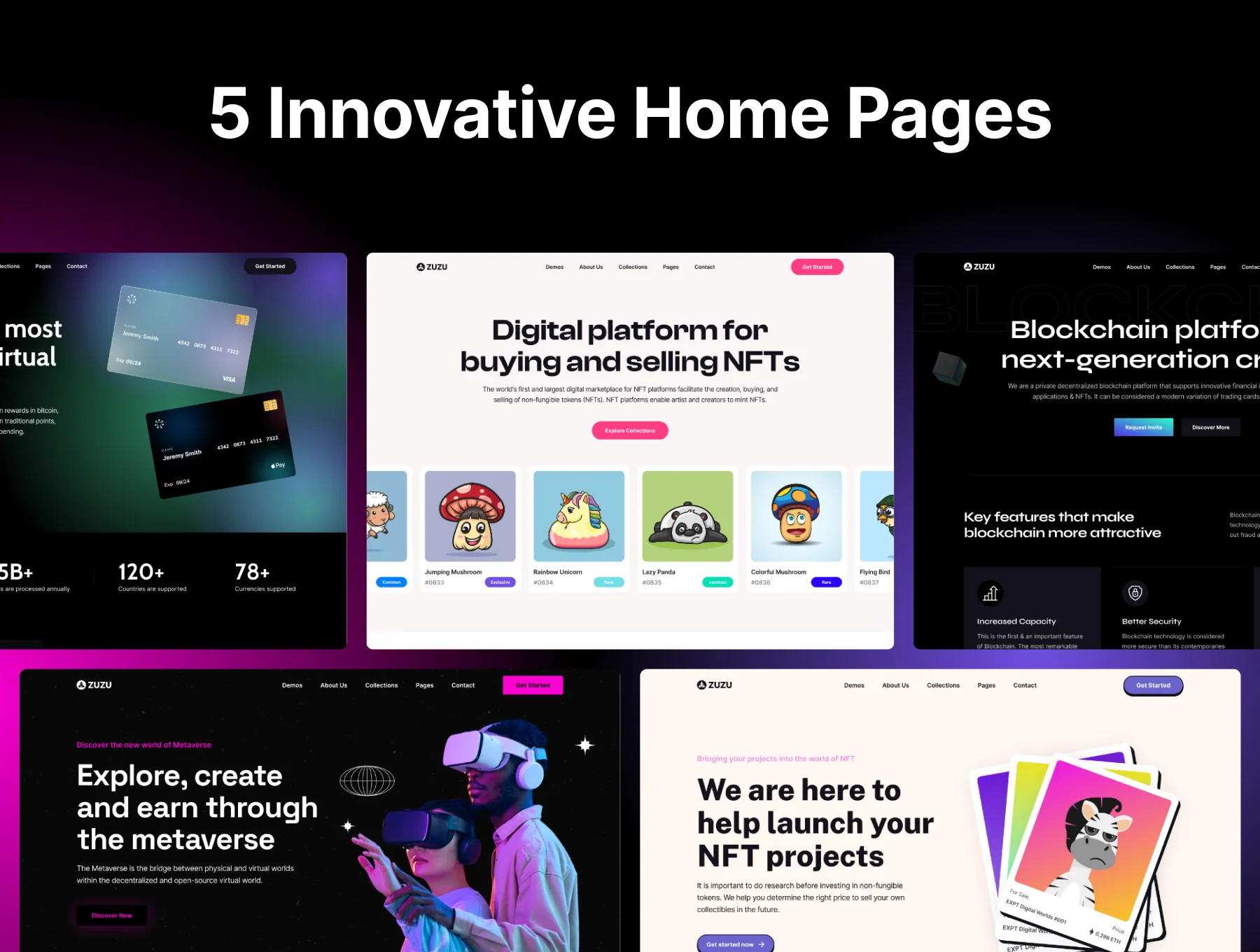 Zuzu - Landing Page Next Js Template 3