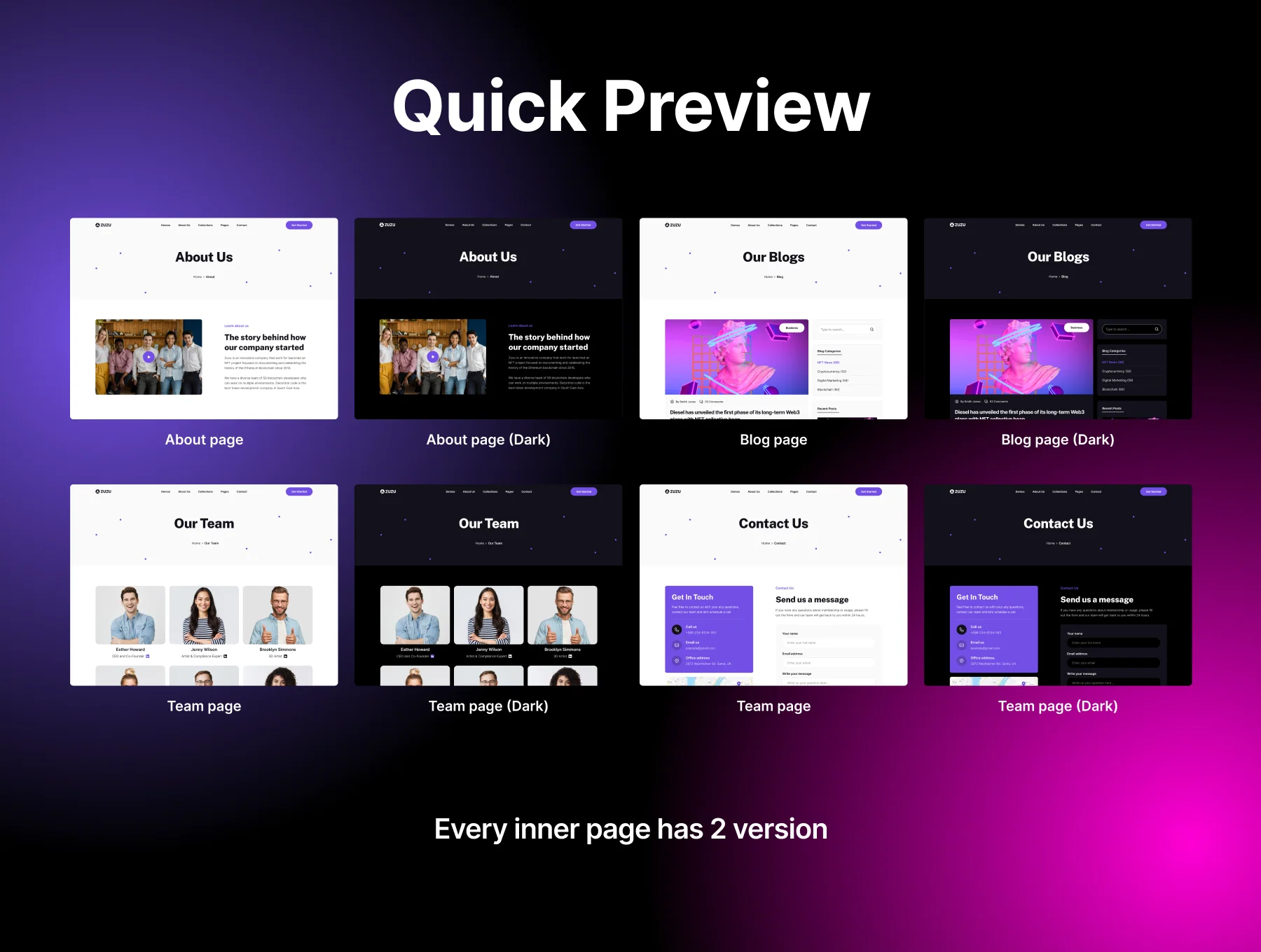 Zuzu - Landing Page Next Js Template 5