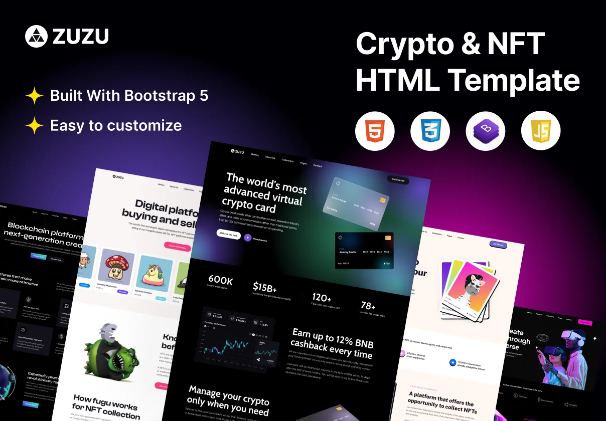 Zuzu - Landing Page Web Template