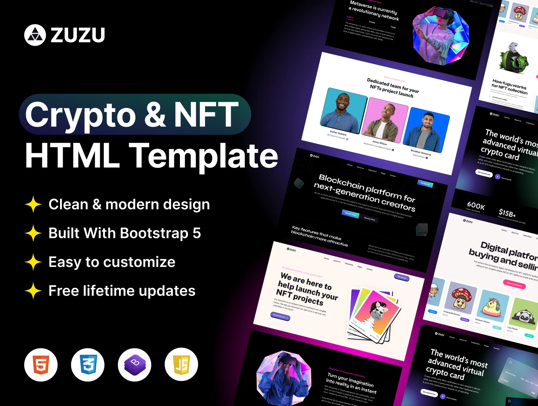 Zuzu - Landing Page Web Template