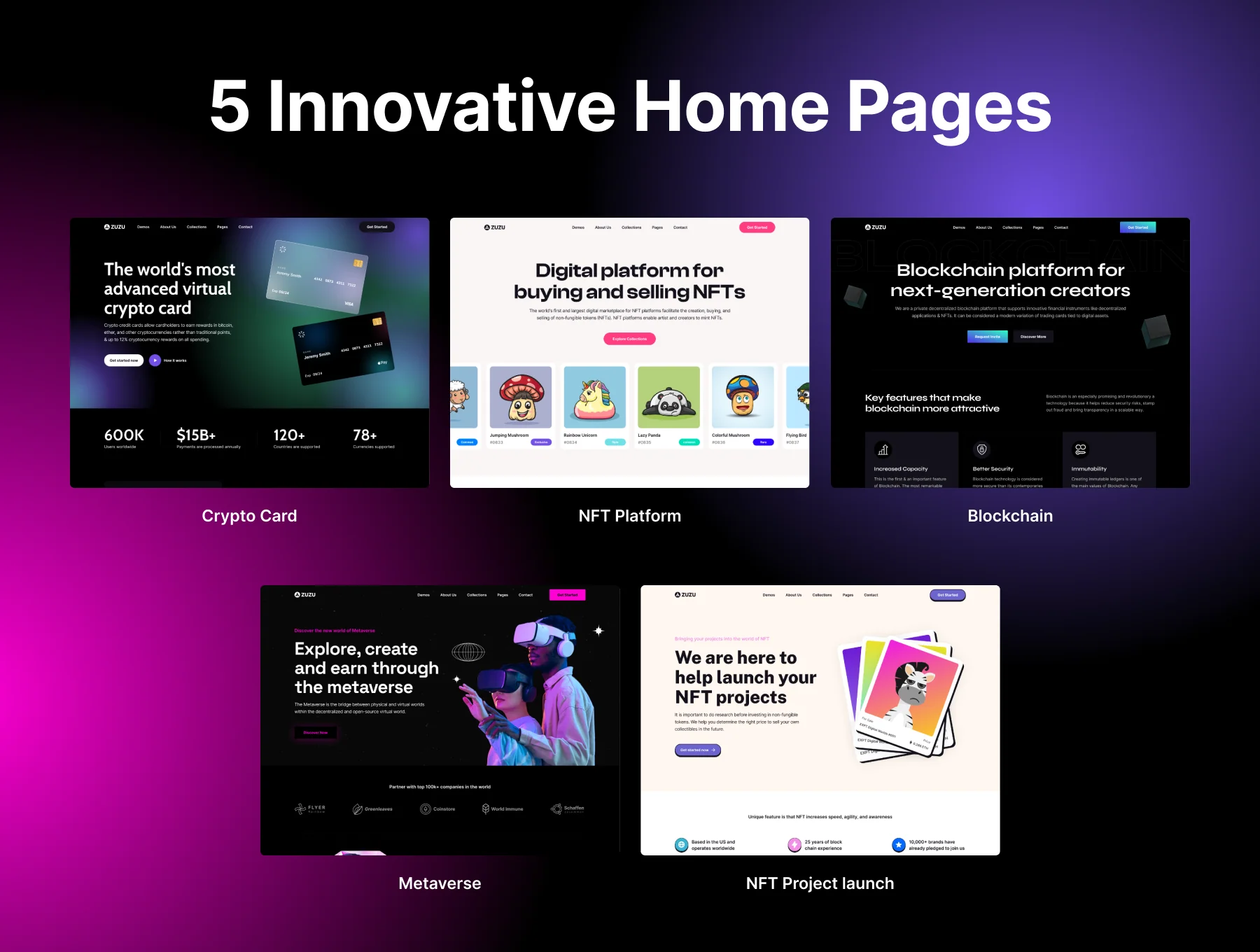 Zuzu - Landing Page Web Template 4