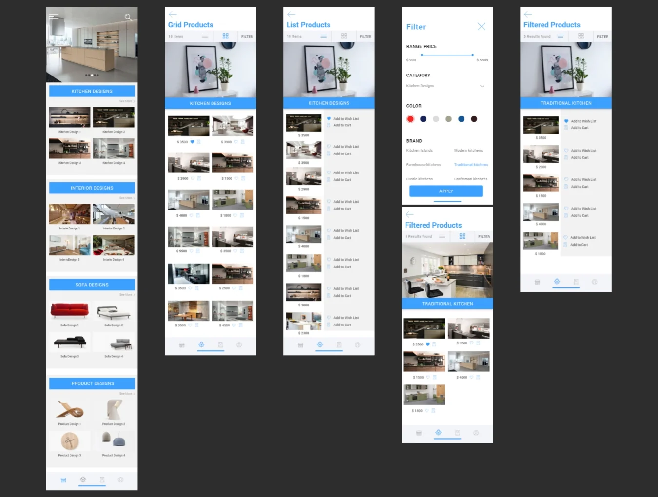 Furniture eCommerce iOS UI KIt 5