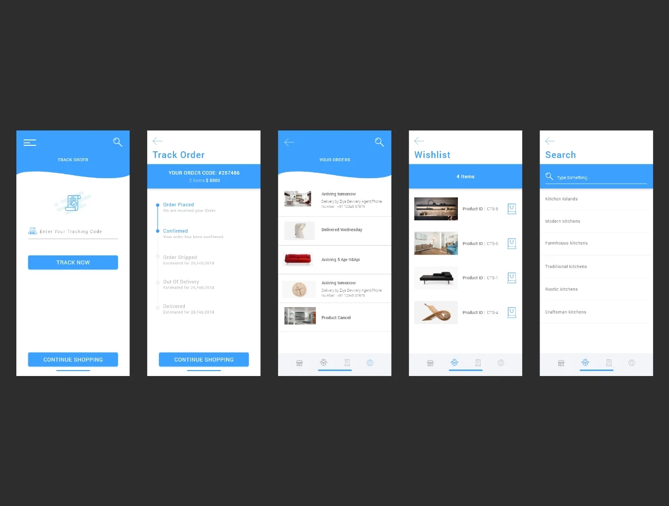 Furniture eCommerce iOS UI KIt 7