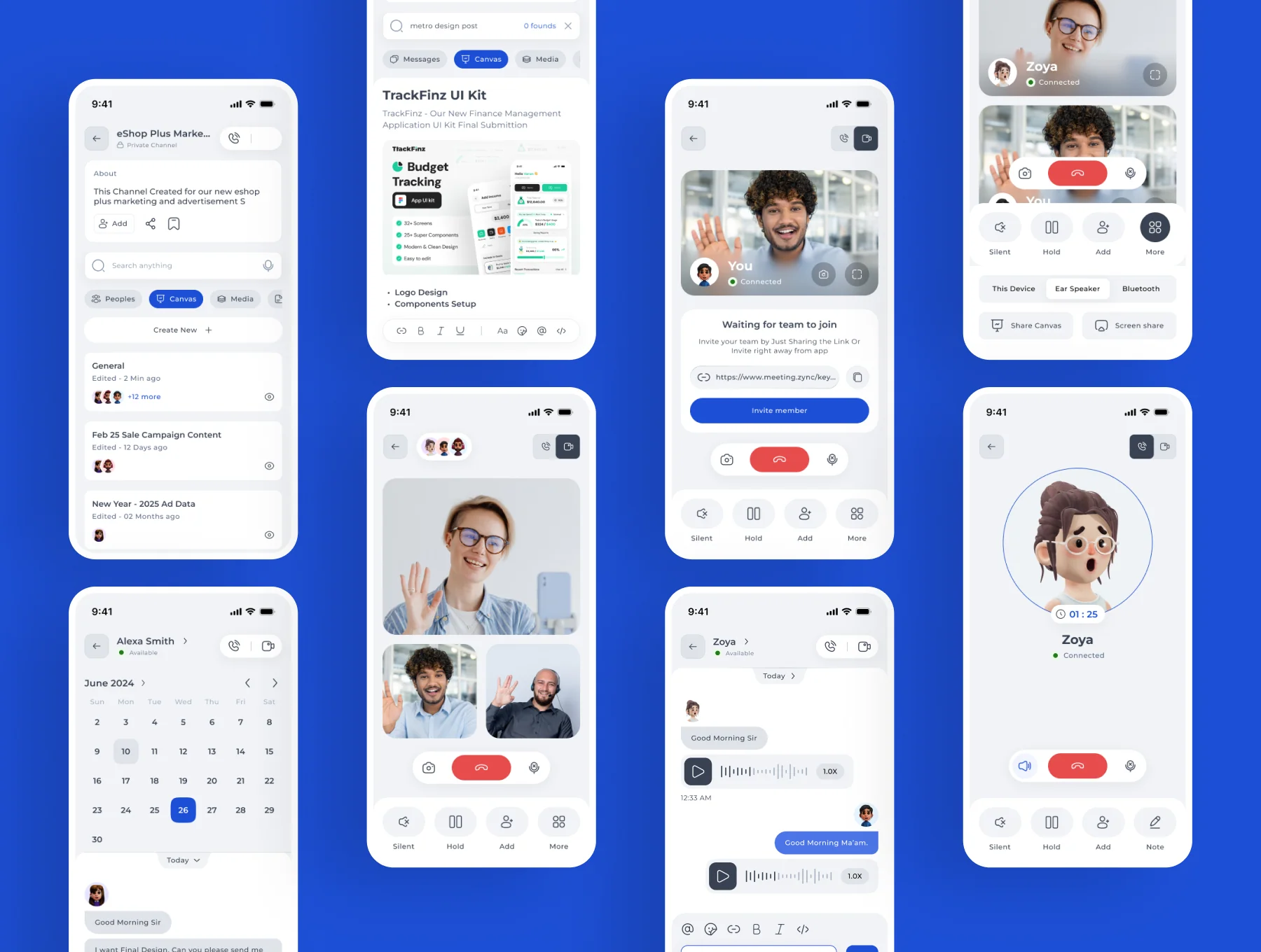 Zync – Chat & Team Communication App UI Kit 5