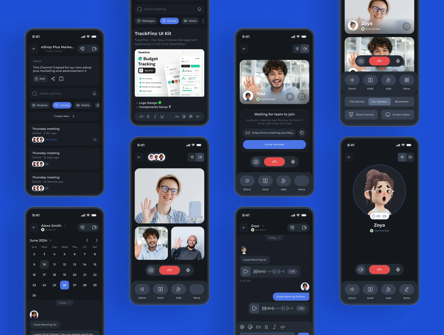 Zync – Chat & Team Communication App UI Kit 7