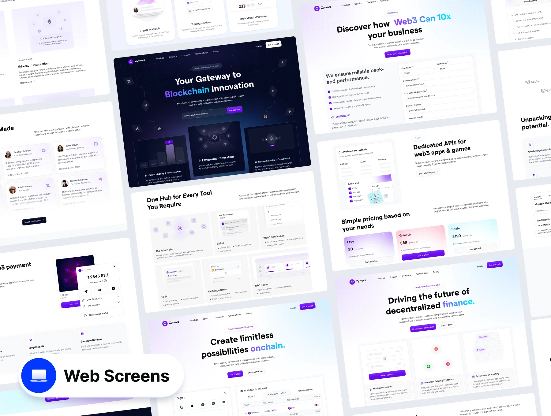 Zynova - Web3 SaaS Web Template UI Kit 4
