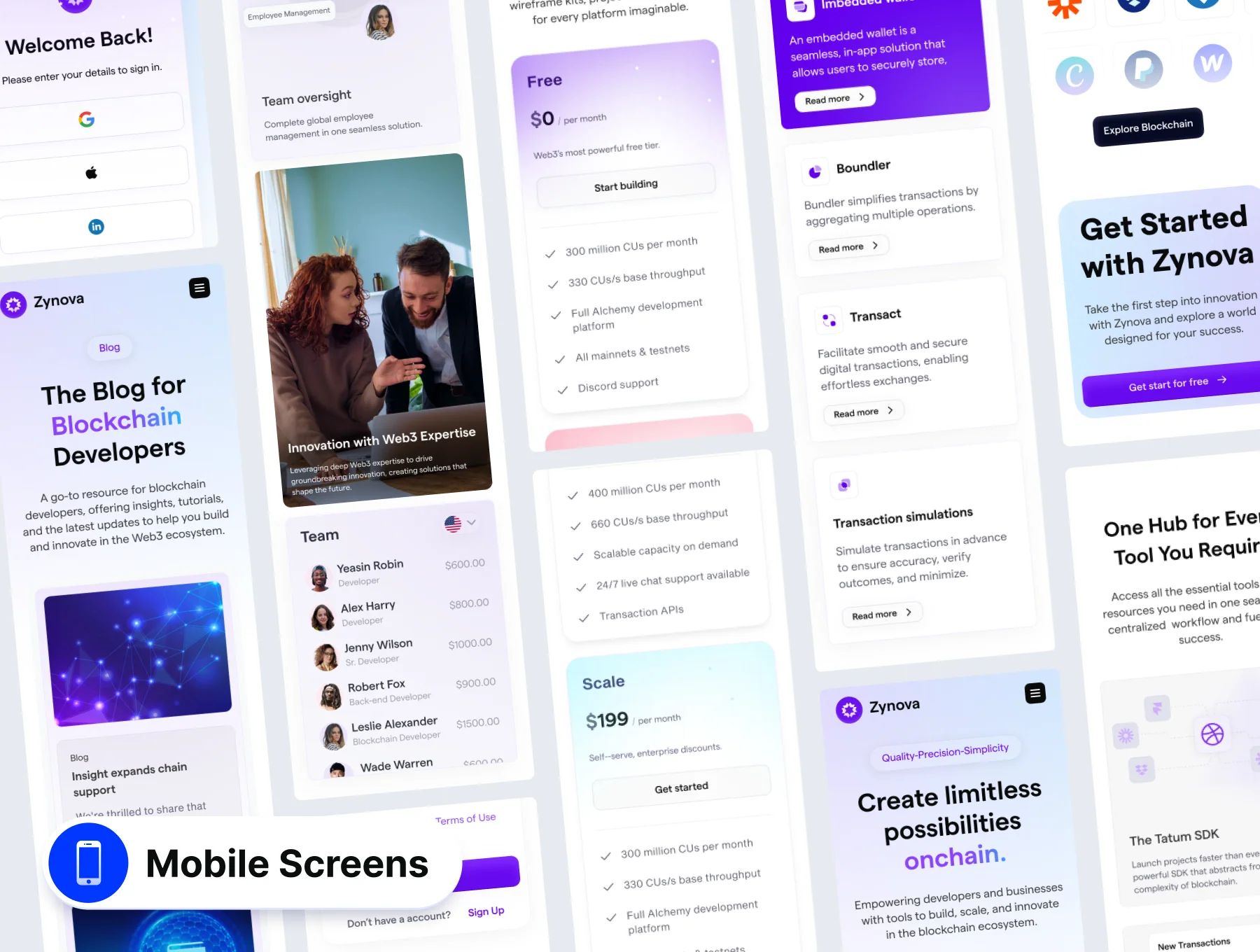 Zynova - Web3 SaaS Web Template UI Kit 5