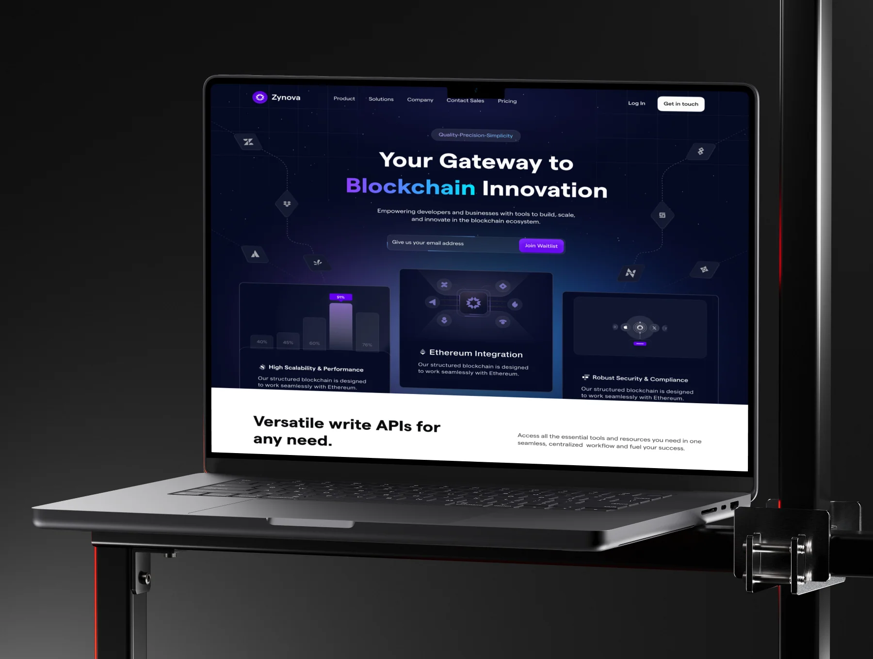 Zynova - Web3 SaaS Web Template UI Kit 6