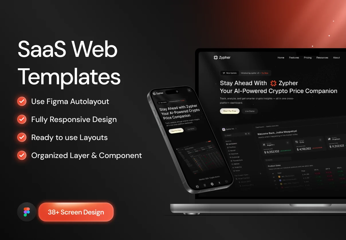 Zypher - SaaS Landing Page