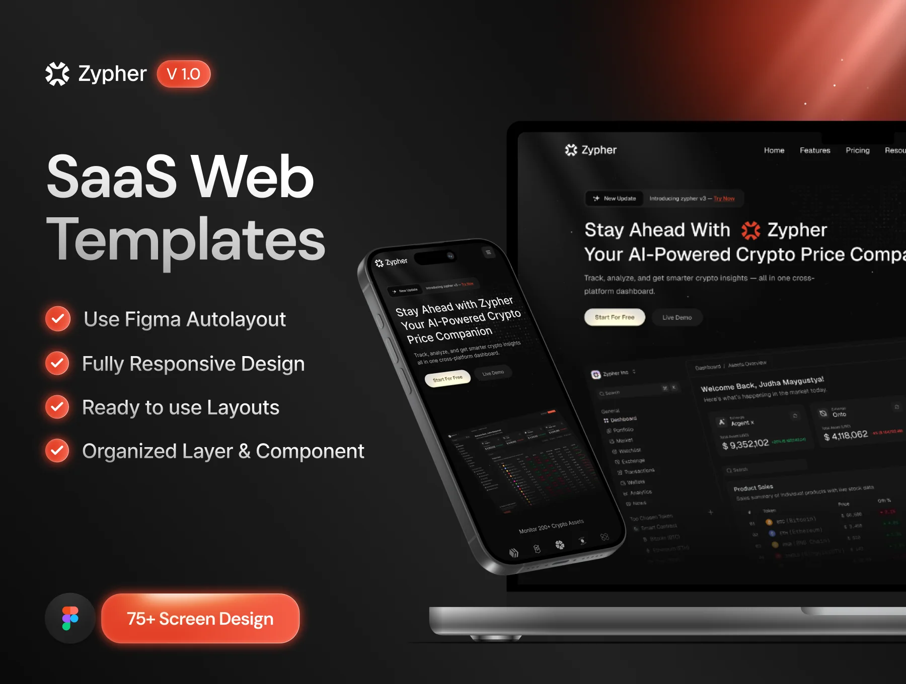 Zypher - SaaS Landing Page