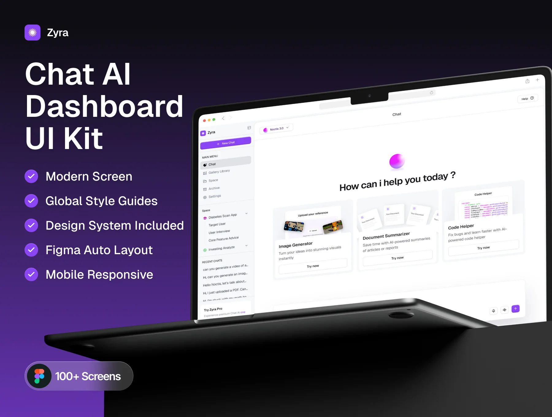 Zyra – Chat AI Dashboard UI Kit