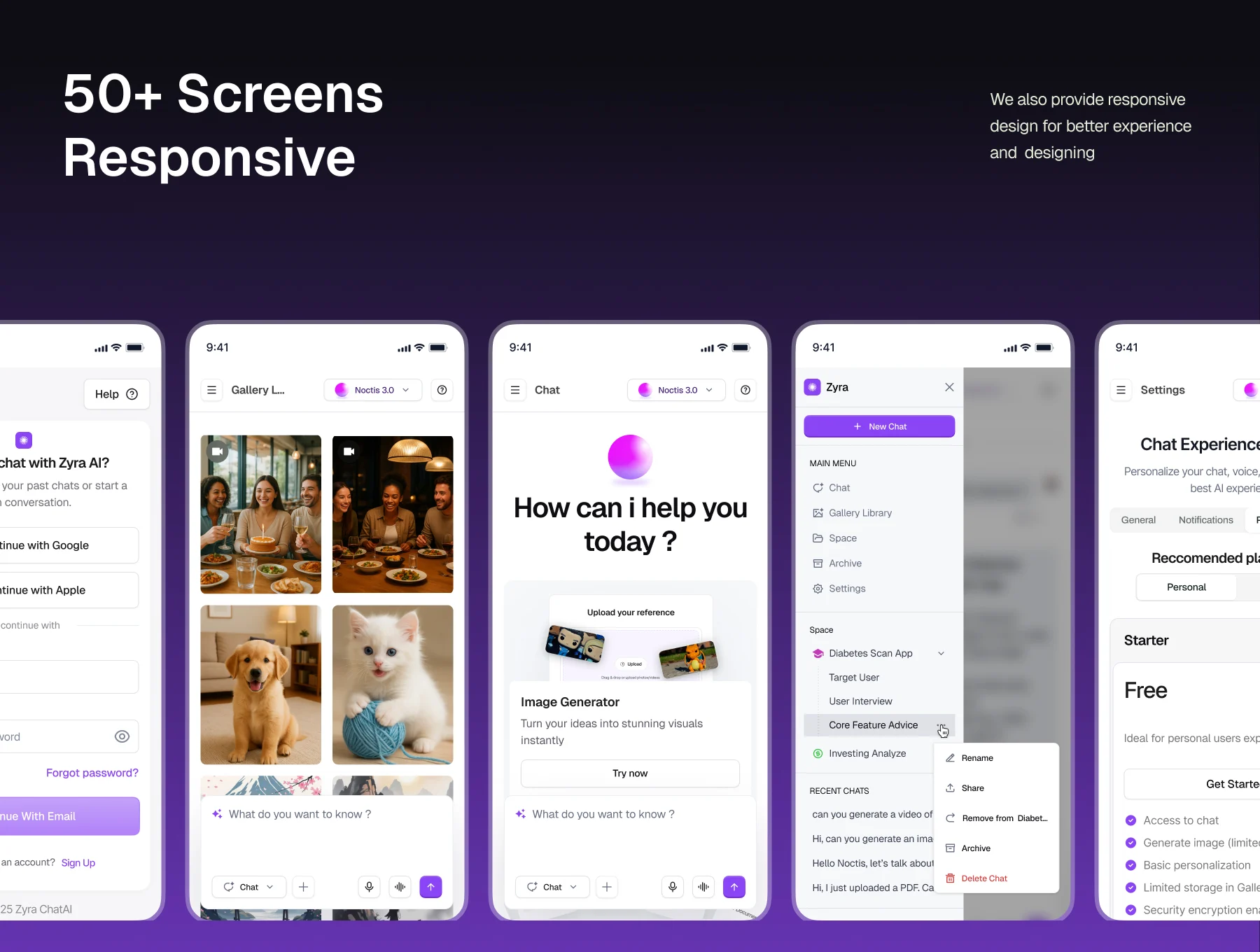 Zyra – Chat AI Dashboard UI Kit 6